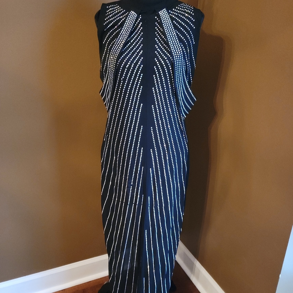 Ricarica, Size 1X, Black and Silver Dress